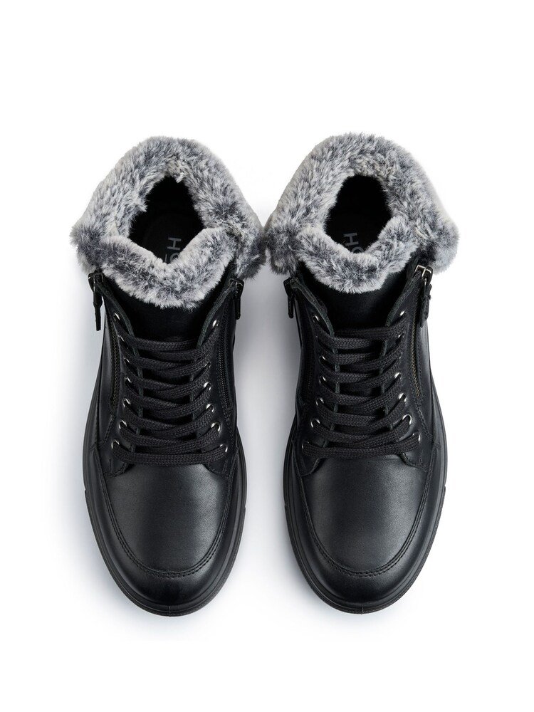 Hotter Black Rapid III Zip/Lace-Up Wide Fit Boots - Image 4 of 4