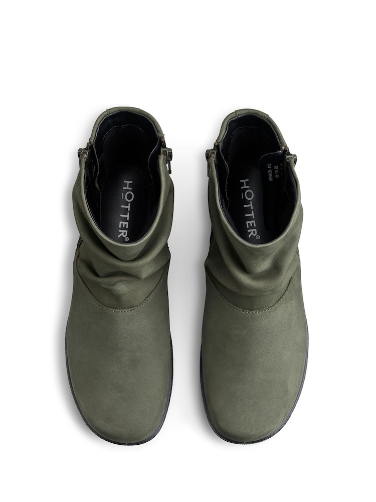 Hotter Green Regular Fit Whisper Zip Boots - Image 4 of 4