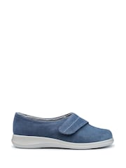 Hotter Blue Regular Fit Wrap Touch Fastening Slippers - Image 1 of 4