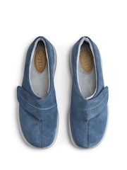 Hotter Blue Regular Fit Wrap Touch Fastening Slippers - Image 4 of 4