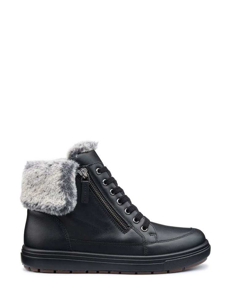 Hotter Black Rapid III Zip/Lace-Up Regular Fit Boots - Image 1 of 4