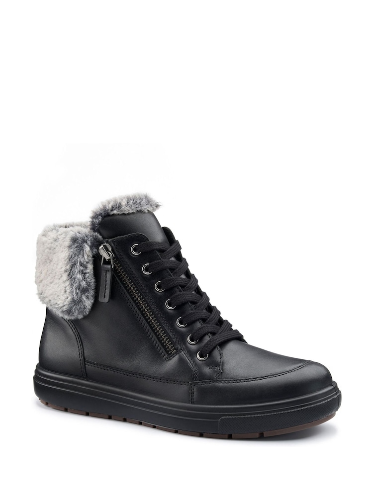 Hotter Black Rapid III Zip/Lace-Up Regular Fit Boots - Image 2 of 4