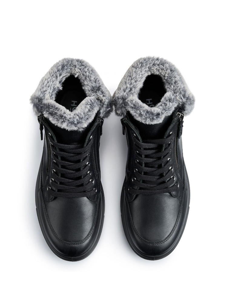 Hotter Black Rapid III Zip/Lace-Up Regular Fit Boots - Image 4 of 4