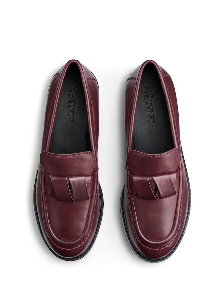 Hotter Red Purdue Slip-On Regular Fit Shoes - Image 4 of 4