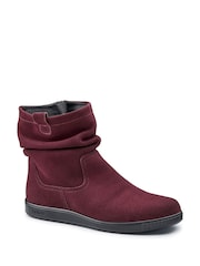 Hotter Burgundy Red Standard Fit Sprite Zip Boots - Image 2 of 4