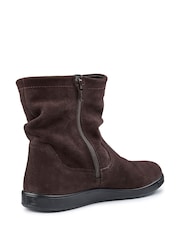 Hotter Brown Wide Fit Sprite Zip Boots - Image 3 of 4