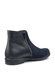 Hotter Blue Wide Fit Tenby Zip Fastening Boots - Image 3 of 4