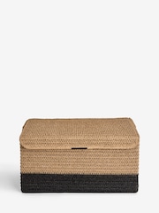 Neutral Bronx Lidded Storage Trunks - Image 1 of 2
