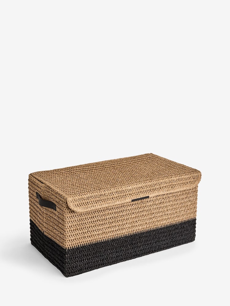 Neutral Bronx Lidded Storage Trunks - Image 2 of 2 Neutral Bronx Lidded Storage Trunks - Image 2 of 2