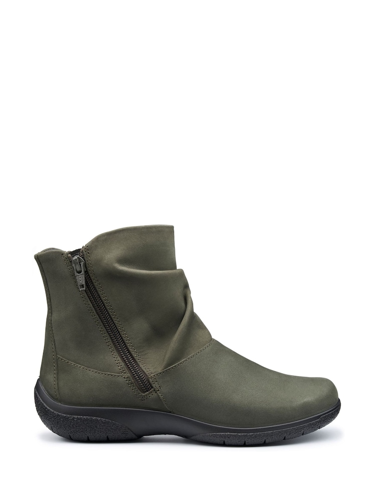 Hotter Green Extra Wide Fit Whisper Zip Boots - Image 1 of 4
