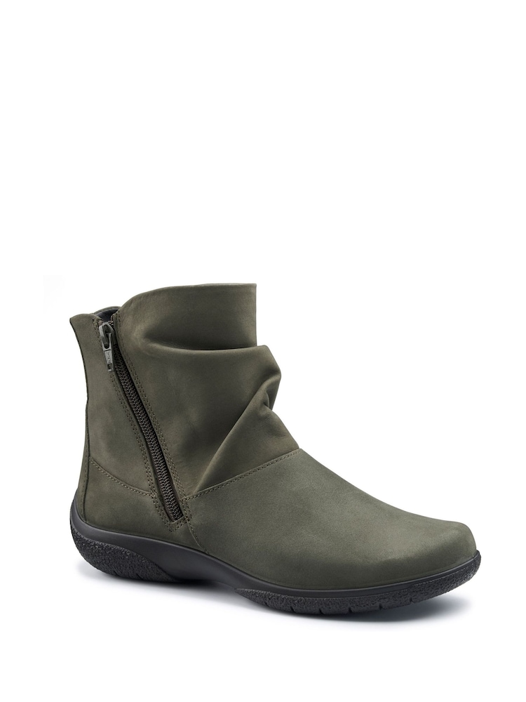 Hotter Green Extra Wide Fit Whisper Zip Boots - Image 2 of 4