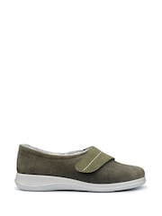 Hotter Green Regular Fit Wrap Touch Fastening Slippers - Image 1 of 4