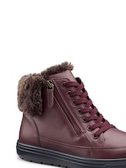 Roșu - Hotter Rapid III Zip/Lace-Up Regular Fit Boots - Image 2 of 4