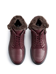 Roșu - Hotter Rapid III Zip/Lace-Up Regular Fit Boots - Image 4 of 4