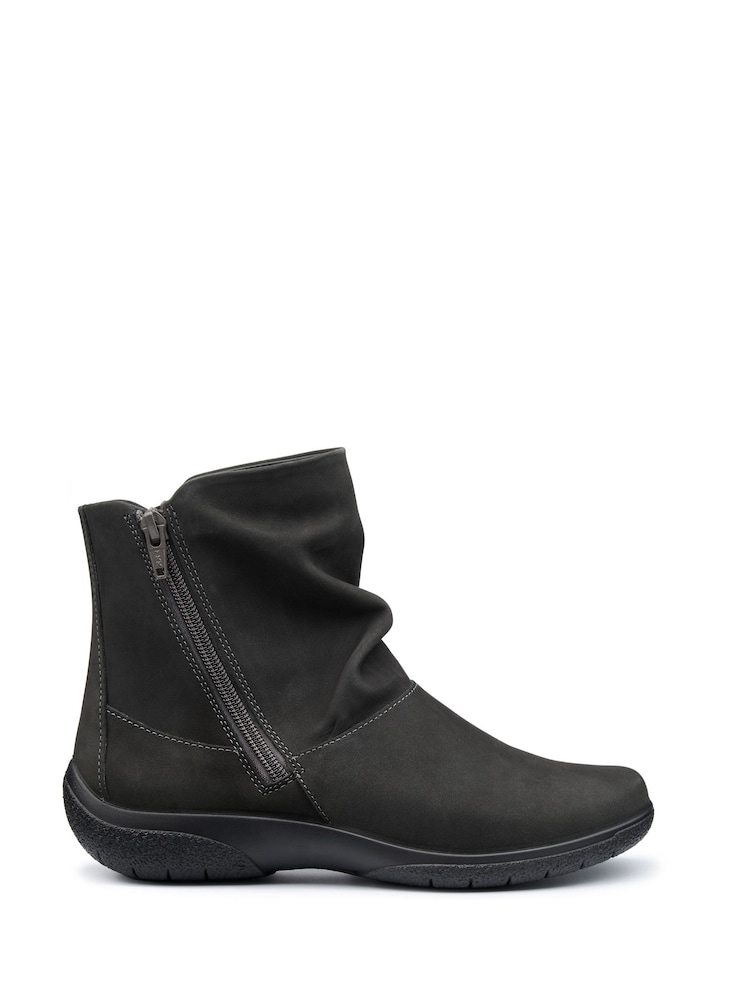 Hotter Grey Wide Fit Whisper Zip Boots - Image 1 of 4