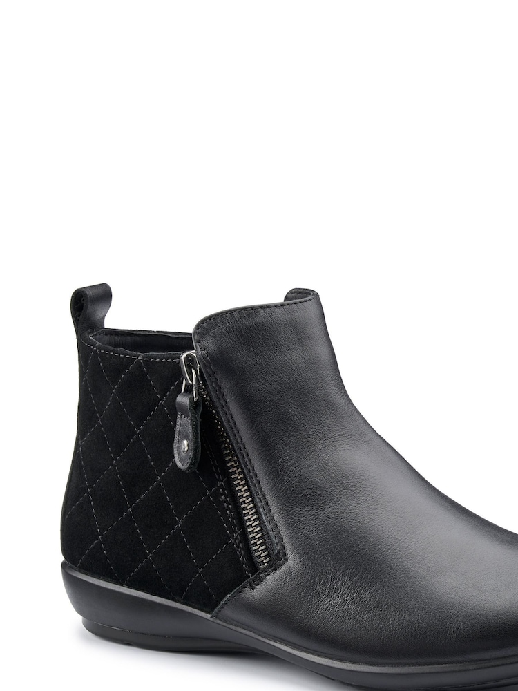 Hotter Black Winchester Zip Regular Fit Boots - Image 2 of 4