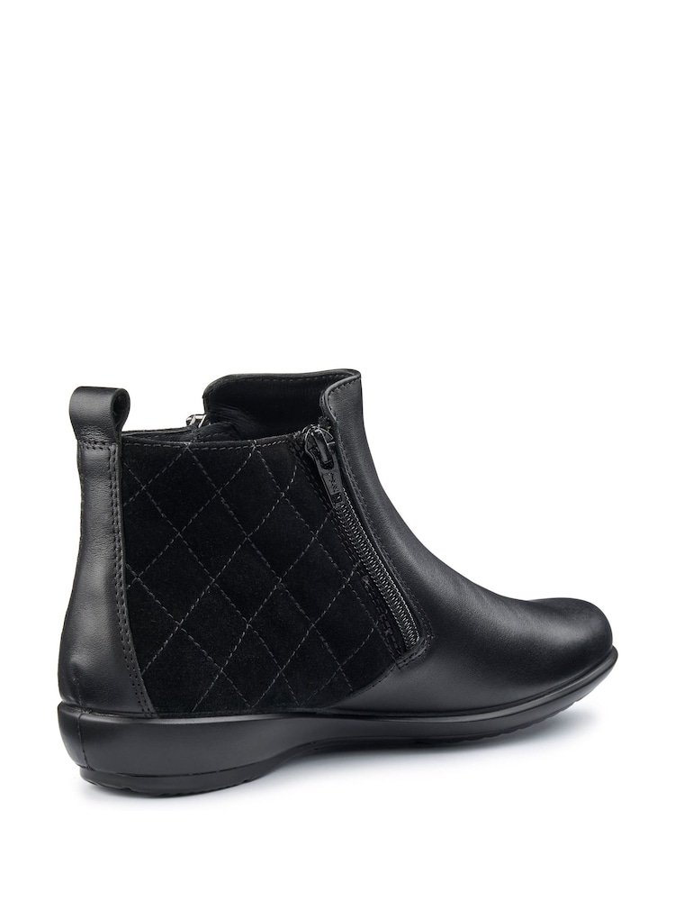 Hotter Black Winchester Zip Regular Fit Boots - Image 3 of 4