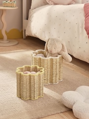 Set of 2 Multi Daisy Baskets - Image 1 of 4