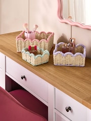 Set of 3 Pastel Mini Scallop Baskets - Image 1 of 5