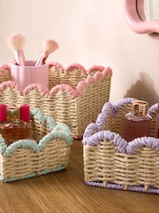Set of 3 Pastel Mini Scallop Baskets - Image 2 of 5