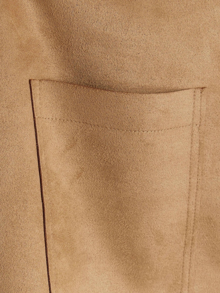 River Island Beige Suedette Mini Skirt - Image 4 of 4 River Island Beige Suedette Mini Skirt - Image 4 of 4