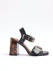 River Island сандалии на каблуке из двух частей - Image 1 of 5