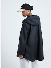 River Island Black Hooded Rain Jacket - Image 2 of 6
