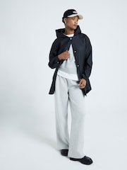 River Island Black Hooded Rain Jacket - Image 4 of 6