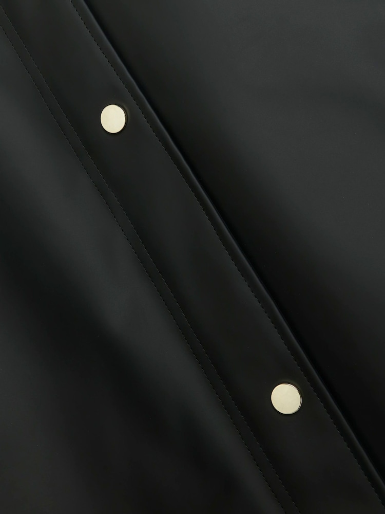 River Island Black Hooded Rain Jacket - Image 6 of 6