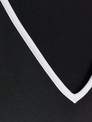 River Island Black Black V-Neck Tipped Bodies - Image 4 of 4