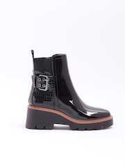 River Island Chelsea-Stiefel mit Schnalle - Bild 1 von 4