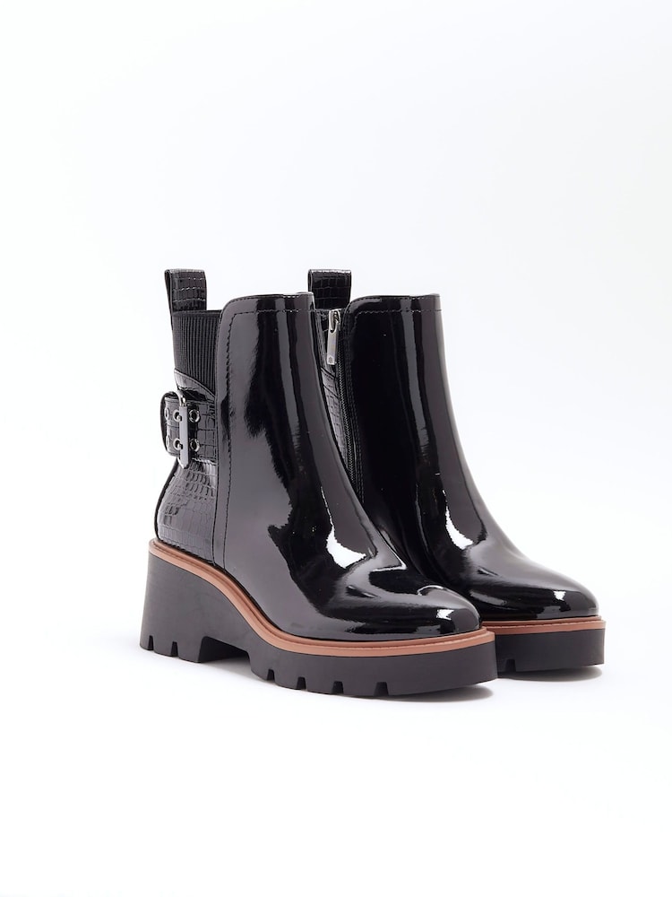 River Island Chelsea-Stiefel mit Schnalle - Bild 2 von 4 River Island Chelsea-Stiefel mit Schnalle - Bild 2 von 4
