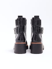 River Island Chelsea-Stiefel mit Schnalle - Bild 3 von 4