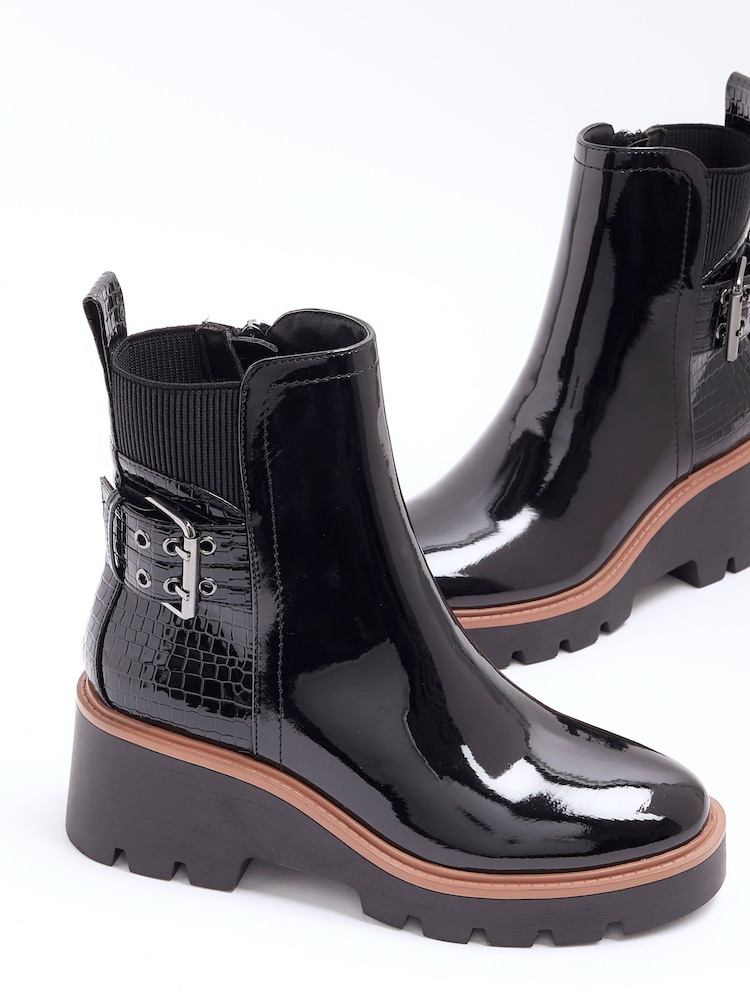 River Island Chelsea-Stiefel mit Schnalle - Bild 4 von 4 River Island Chelsea-Stiefel mit Schnalle - Bild 4 von 4