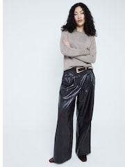 River Island Gold Crew Neck Knitted Top - Image 3 of 6