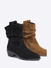 River Island Black Slouch Western Boots - Image 5 of 5