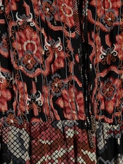 River Island Смок Цветы принт 100% хлопок средних размеров платья - Image 4 of 4