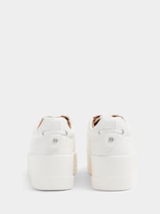 Белый - River Island Платформа со шнуровкой Трейнеры - Изображение 2 из 4