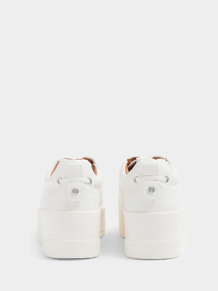 Белый - River Island Платформа со шнуровкой Трейнеры - Изображение 2 из 4