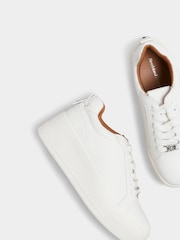Белый - River Island Платформа со шнуровкой Трейнеры - Изображение 3 из 4