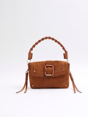 River Island Brown Wrapped Buckle Shoulder Bag - Image 2 of 5
