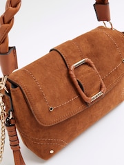 River Island Brown Wrapped Buckle Shoulder Bag - Image 4 of 5