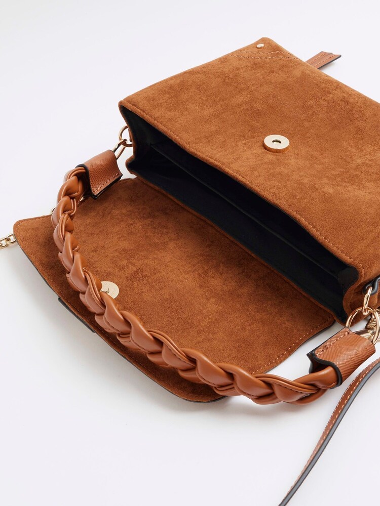 River Island Brown Wrapped Buckle Shoulder Bag - Image 5 of 5