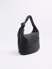 River Island Black Large Scrunch Scoop Bag - Image 3 of 4