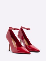 River Island Red Ankle Strap Court Shoes - Image 2 of 4