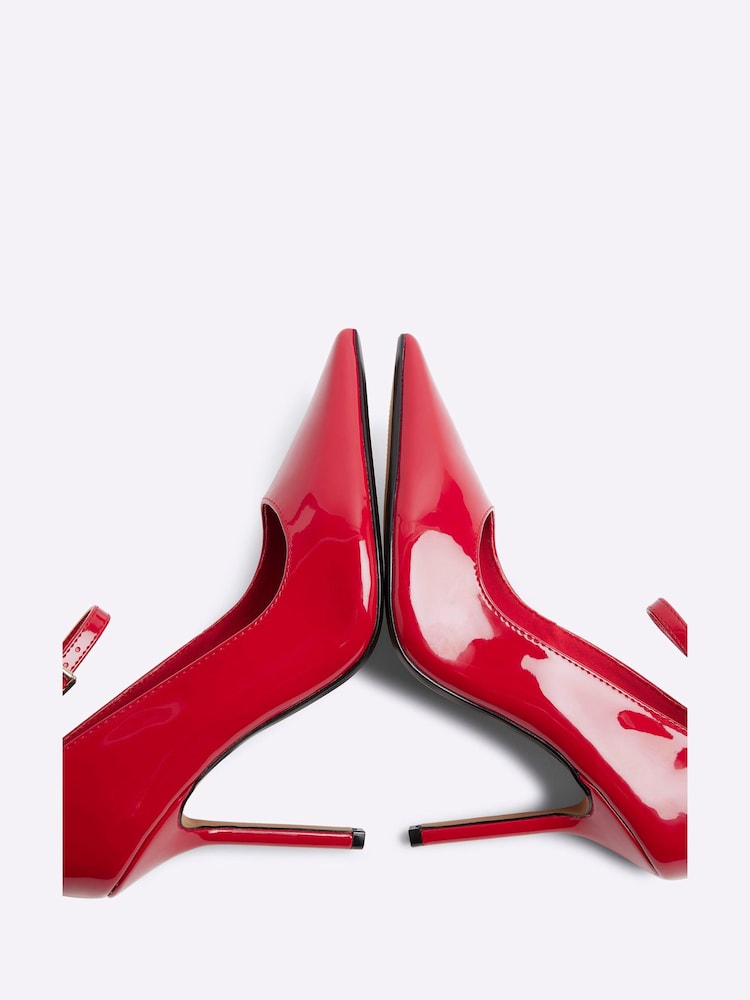 River Island Red Ankle Strap Court Shoes - Image 4 of 4 River Island Red Ankle Strap Court Shoes - Image 4 of 4