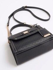 River Island Black Embossed Mini Tote Bag - Image 4 of 4
