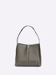 River Island Slouch-Tasche mit Logo-Lasche vorne - Bild 1 von 4