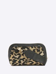 River Island Brown Small Leopard Jacquard Crossbody Bag - Image 3 of 6
