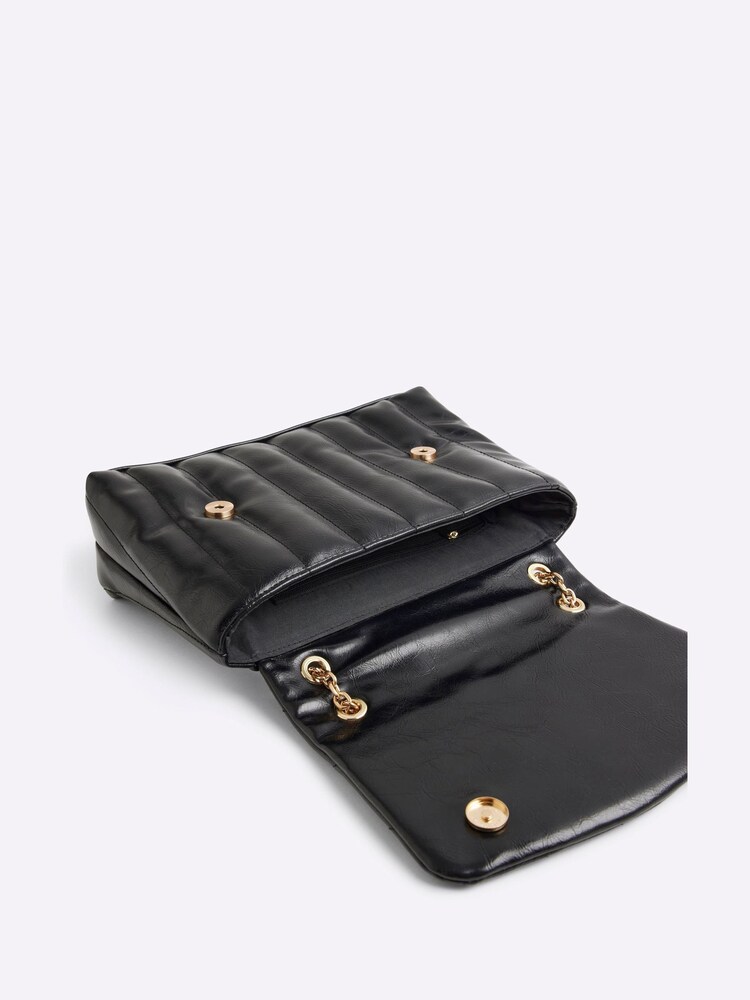 River Island Black Soft Quilted Shoulder Bag - Image 5 of 5